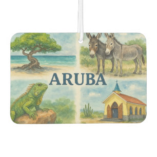 Ambientador Acuarela multivista de Aruba