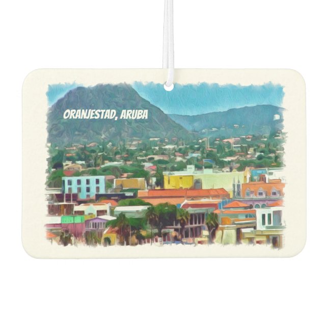 Ambientador Acuarela Oranjestad, Aruba (Anverso)