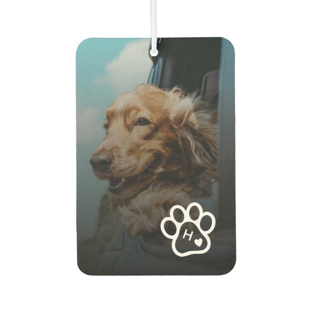 Ambientador Add Your Own Photo Dog Pets Monogram (Anverso)