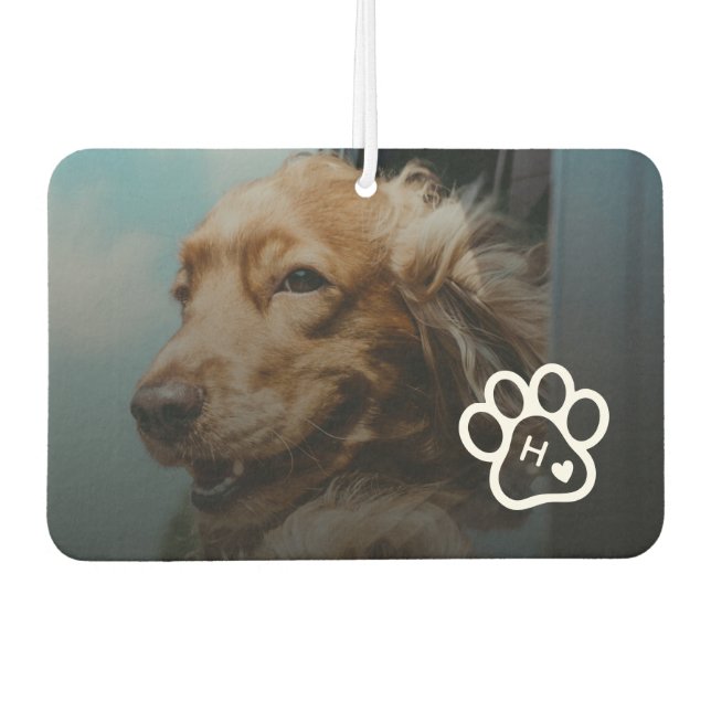 Ambientador Add Your Own Photo Dog Pets Monogram (Anverso)