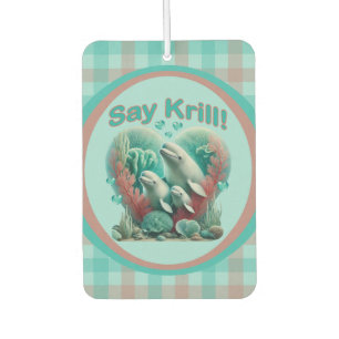 Ambientador Adorable "Di Krill" Retrato de familia de ballenas