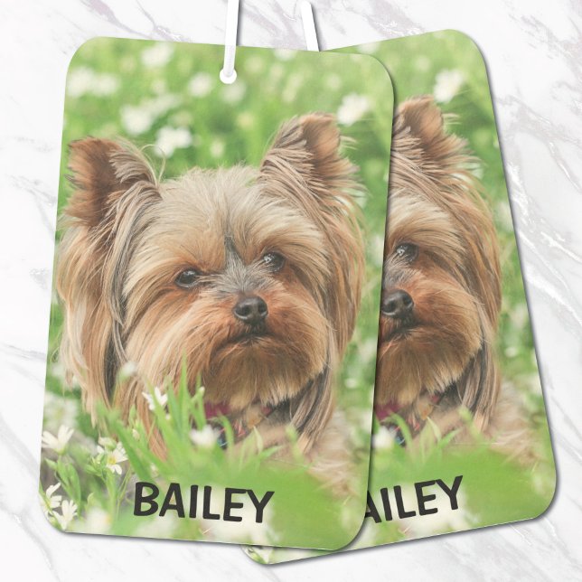 Ambientador Adorable foto de mascota personalizada con nombre (Subido por el creador)