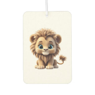 Ambientador Adorable Lion Cub Sitting Portrait Illustration