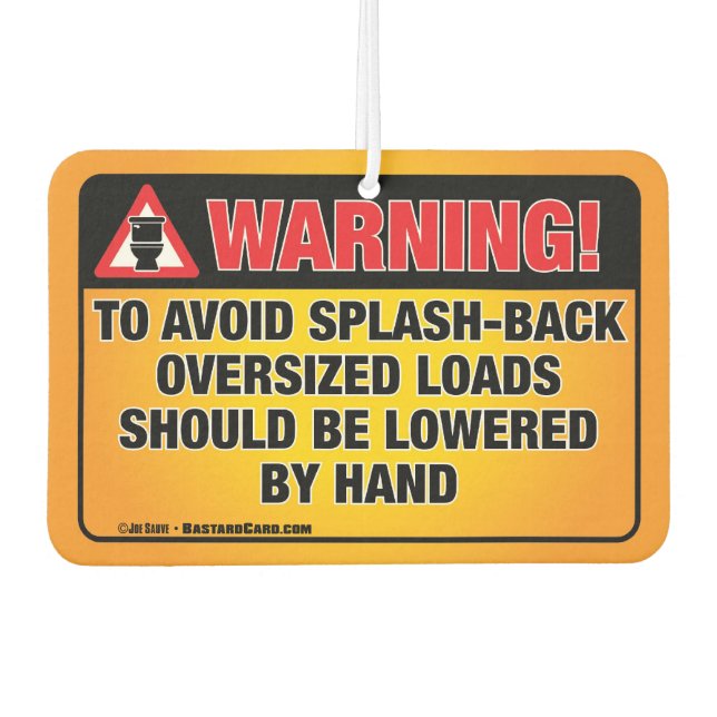 Ambientador ADVERTENCIA - Evitar el Aire Acondicionado del Bañ (Anverso)