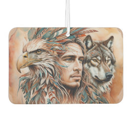 Ambientador Águila - Hombre - Lobo - arte acuarela 1 - Fan Fun