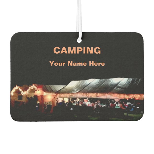 Ambientador Air Freshener Camping (Anverso)