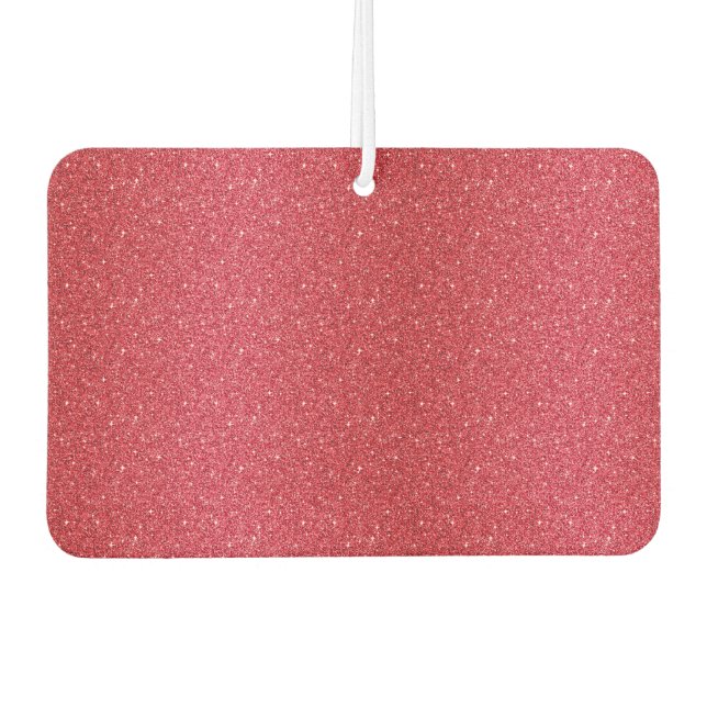 Ambientador Air Freshener Red Faux Purpurina Heart (Anverso)