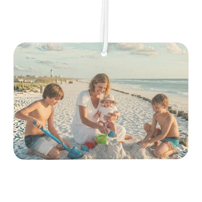 Ambientador Air Freshener | Your Family 2 Photo Upload Design (Reverso)