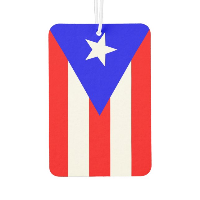 Ambientador Aire fresco de bandera de Puerto Rico (Reverso)