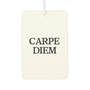 Ambientador Aire fresco de coche blanco Carpe Diem