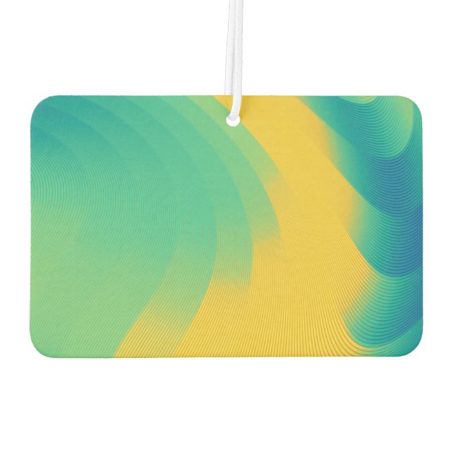 Ambientador Aire fresco de diseño de abstracto amarillo único (Reverso)