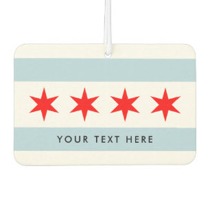 Ambientador Aire fresco de la bandera de la ciudad de Chicago