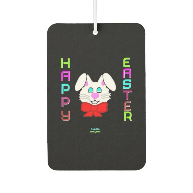 Ambientador Aire fresco del Rectángulo del Retrato de Conejo d (Anverso)