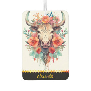 Ambientador Aire fresco encantador con diseño de vaca floral