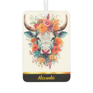 Ambientador Aire fresco floral de vaca con encanto