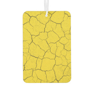 Ambientador Aire fresco para el coche amarillo mostaza roto