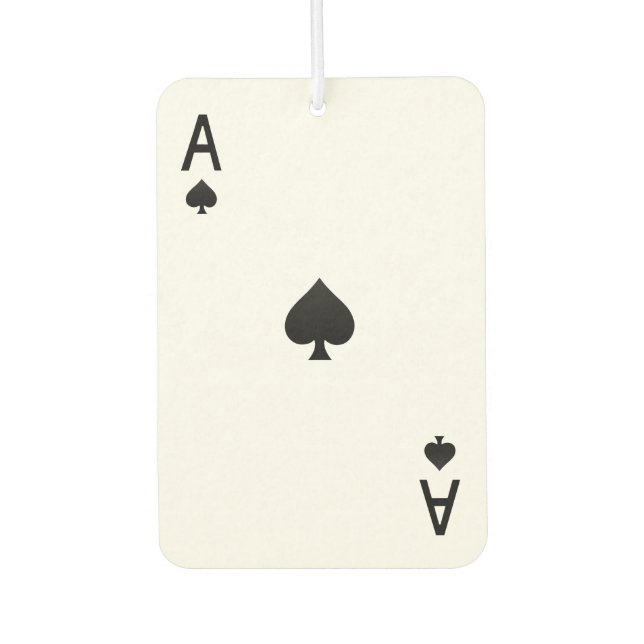 Ambientador Aire personalizado Freshener - As de espadas (Anverso)