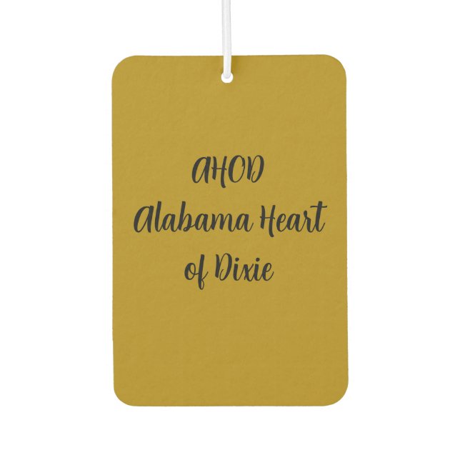 Ambientador Alabama Corazón de Dixie Monograma  (Anverso)