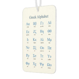 Ambientador Alfabeto griego