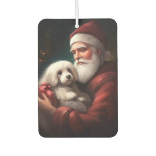 Ambientador Algodón De Tulear Con Navidad De Papá Noel