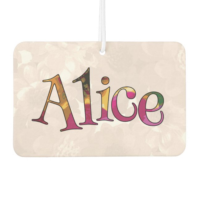 Ambientador Alicia Colorful Fun Air Freshener: Moneda de pepin (Anverso)
