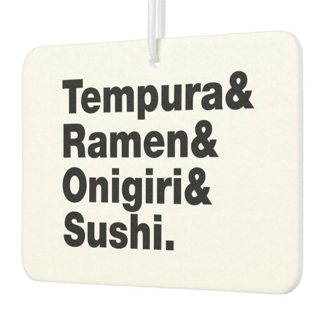 Ambientador Alimentos japoneses Tempura y Ramen y Onigiri y Su (Izquierda)