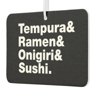 Ambientador Alimentos japoneses Tempura y Ramen y Onigiri y Su