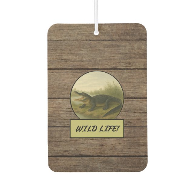 Ambientador Alligator Dark Wood Grain Auto/Truck Air Freshener (Anverso)