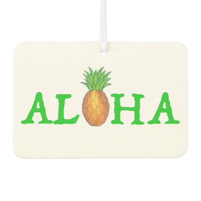 Ambientador ALOHA Fruta tropical hawaiana de piña (Anverso)