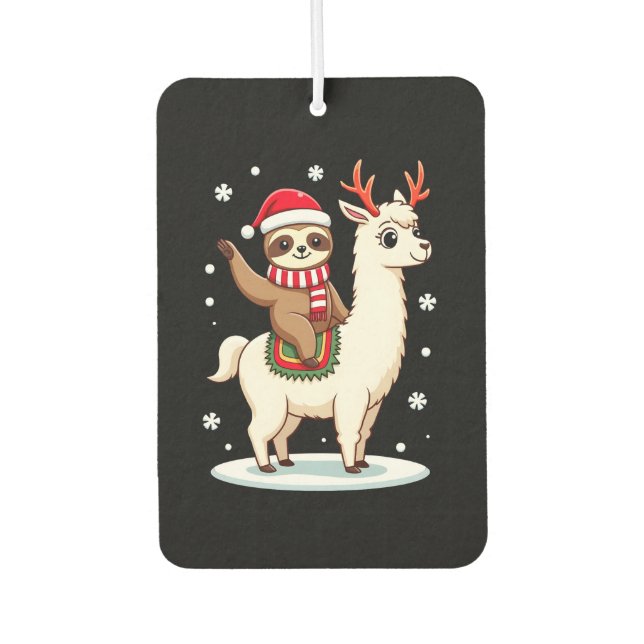 Ambientador Alpaca Sloth Christmas (3) (Anverso)