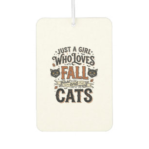 Ambientador Amante de gatos otoñales diseño de camiseta vintag