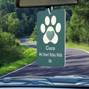 Ambientador Amantes de mascotas divertido corazón de pata de p