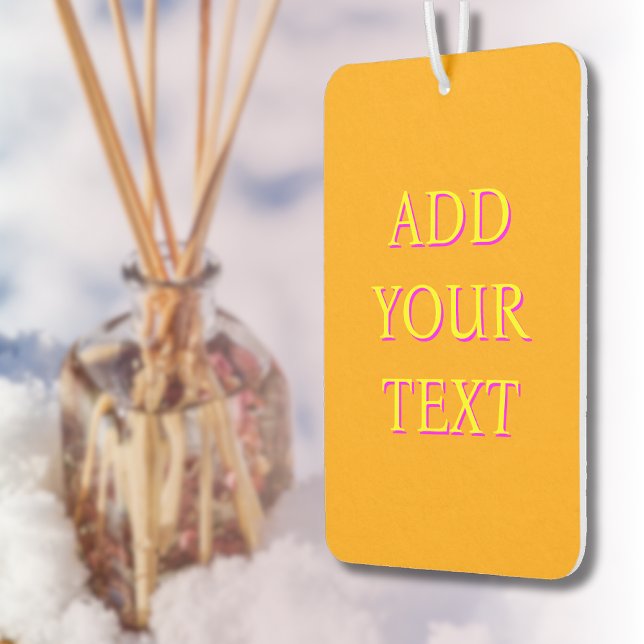 Ambientador Amarillo 3D Magent Nombre moderno | Naranja de Gua (Subido por el creador)