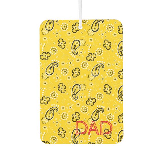 Ambientador Amarillo Personalizado Bandana DAD Red Aventura Ai (Anverso)