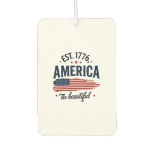 Ambientador América la Hermosa Bandera Patriótica Vintage Tipo