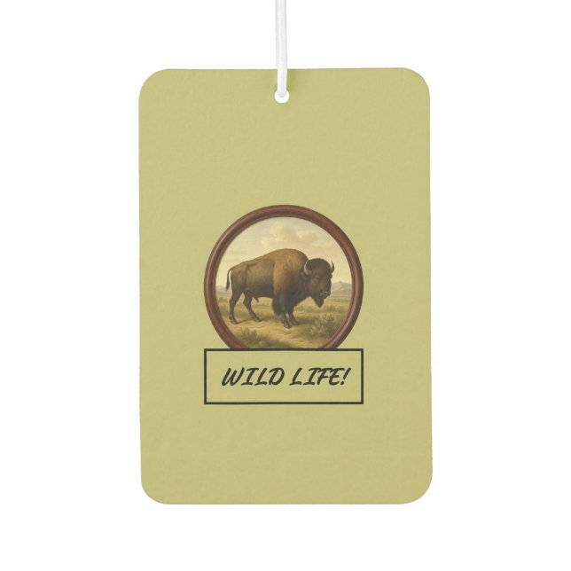 Ambientador American Bison Dark Khaki Auto/Truck Air Freshener (Anverso)