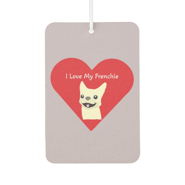 Ambientador Amo a mi Frenchie, Lavender (Anverso)