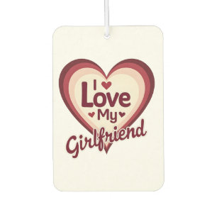 Ambientador Amo a mi novia personalizado