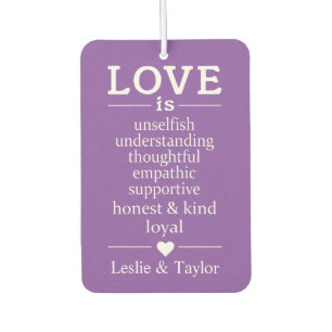 Ambientador Amor es... nombres personalizados y color de aire 