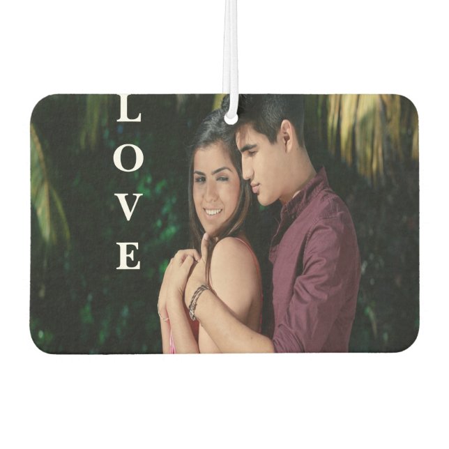 Ambientador Amor Fotos personalizadas Freshener (Anverso)