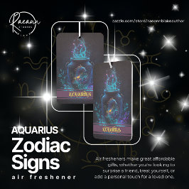 Ambientador Aquarius Zodiac Rótulos Air Freshener
