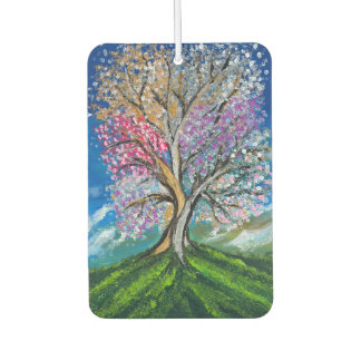 Ambientador Árbol Colorido - obra de arte hecha a mano