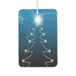 Ambientador Árbol de Navidad Cielo Azul Estrellas Brillantes R