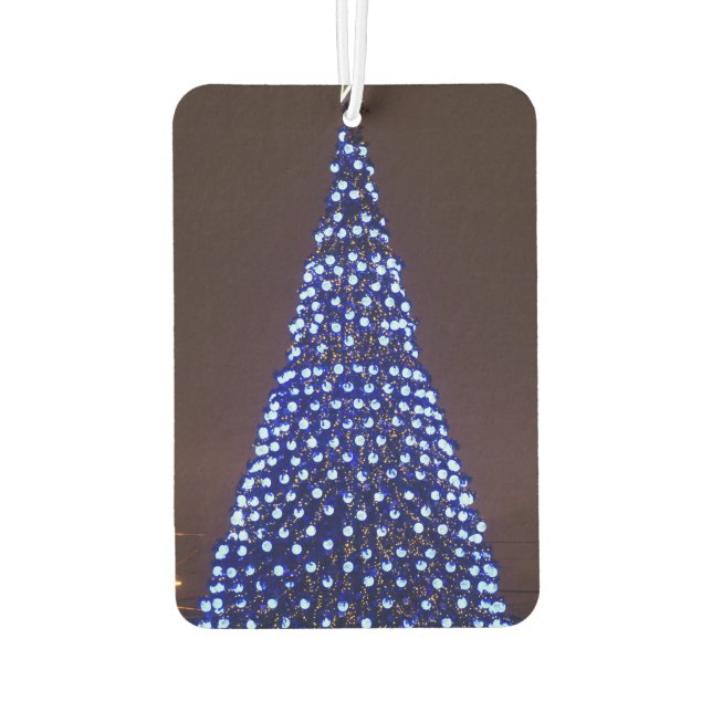 Ambientador Árbol de Navidad de luces azules (Reverso)