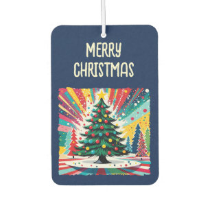 Ambientador Árbol de Navidad en arte abstracto 39 - Diversión