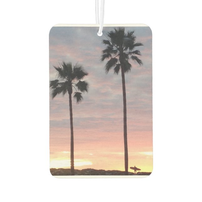 Ambientador Árbol de palmas y aire de surfer Freshener (Reverso)