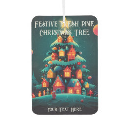 Ambientador Árbol navideño fresco de pino perfumado