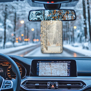 Ambientador Árboles de aves iluminan "bebé, hace frío afuera"