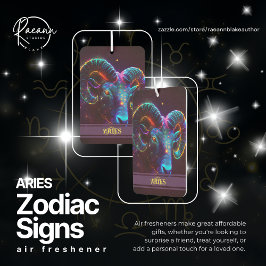 Ambientador Aries Zodiac Rótulos Freshener de aire celeste