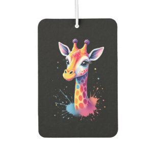 Ambientador arte de animal africano La jirafa colorida para di